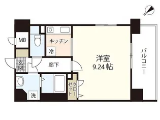 第15友建ビル【6階】の間取り