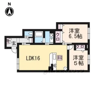 プラッツ上高砂C棟【1階】の間取り