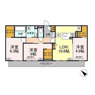 Casa Solare【2階】の間取り