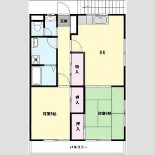 コーポ徳丸第一【2階】の間取り