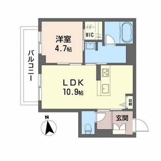 シャーメゾン上野【3階】の間取り