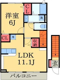 イースターパレード【2階】の間取り