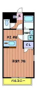アビターレ【3階】の間取り