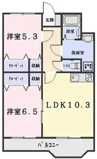 メイプル・ヴィレッジ【2階】の間取り
