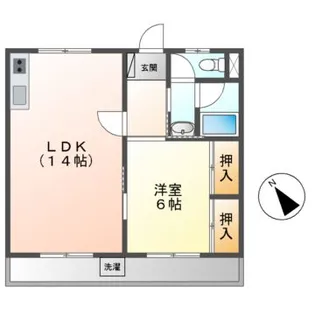 コンフォート道海【2階】の間取り