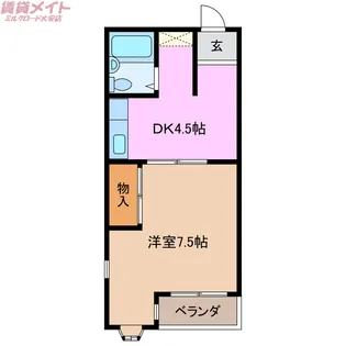 サンハイツアンドウ【2階】の間取り