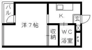 レインボープラザ【4階】の間取り