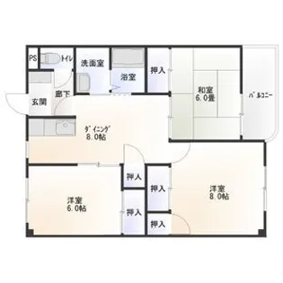 レジデンス小舞木【3階】の間取り