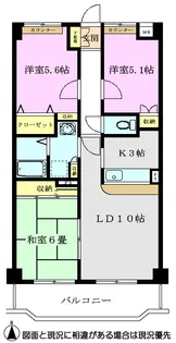 サンパルク朝霞台A棟【4階】の間取り