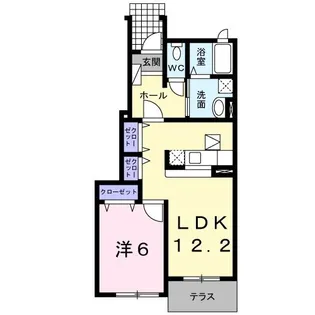フォルシュII【1階】の間取り