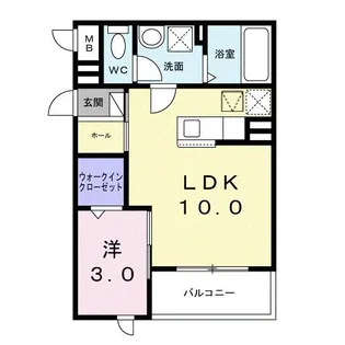 カーサ アヴァンツァーレ【1階】の間取り