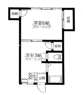 美竹コーポ【2階】の間取り