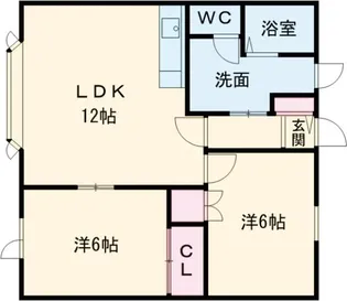 エバーホープB【2階】の間取り