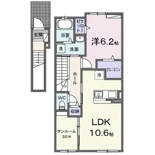 キルシュ 曙 II【2階】の間取り