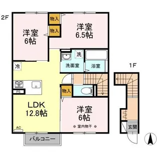 シャンピア A【2階】の間取り