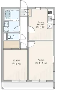 ファミール野本【1階】の間取り