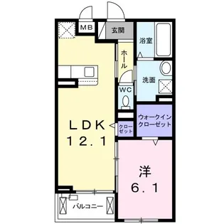 EASTIV(イーストIV【2階】の間取り