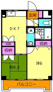 アーバンハイツ【4階】の間取り