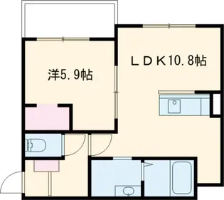 仮)苫小牧市北栄5丁目新築AP【2階】の間取り