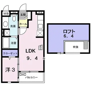 アルドーレ【2階】の間取り