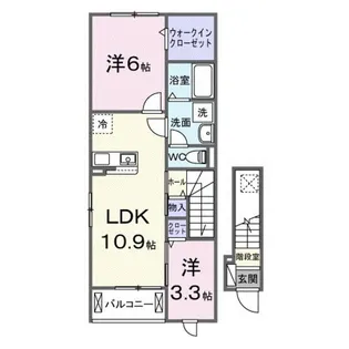 イル・ソレ 城山【2階】の間取り