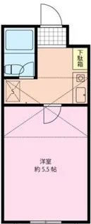 ジュネパレス松戸第154【1階】の間取り