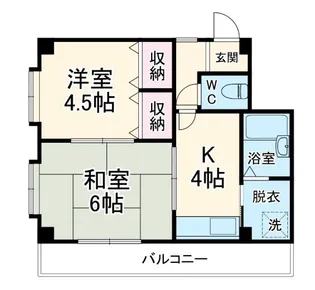 ヴィレッヂ若葉【5階】の間取り
