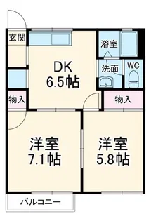 善ビレッジD【1階】の間取り