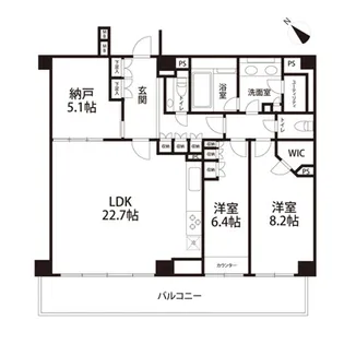 プラウド南青山【3階】の間取り