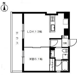 サイプレスコート【1階】の間取り