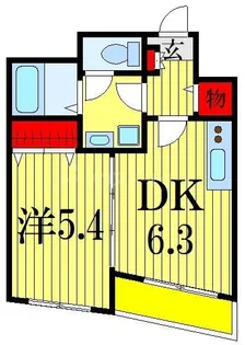 マイメゾン八幡【1階】の間取り