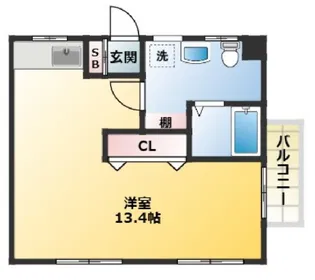 カーサ東向島【4階】の間取り