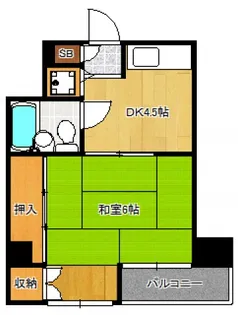 西日暮里フラワーマンション【9階】の間取り