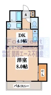 ブロードネスト御厨【2階】の間取り