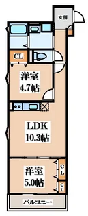 ラモーナ諸福III【3階】の間取り