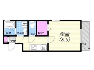 ルイシャトレー【1階】の間取り