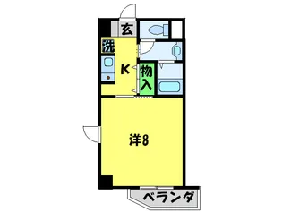 ヴィ スィタディーヌ【3階】の間取り