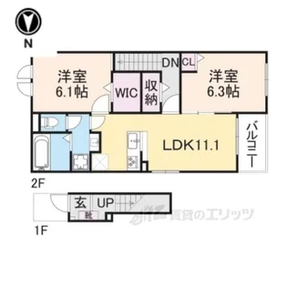 ゴーシュ【2階】の間取り