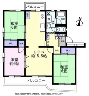 磯子レインボーハイツ 9-2号棟【1階】の間取り