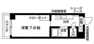 バウスクロス千葉【7階】の間取り