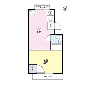 ニュー堀マンションC棟【2階】の間取り