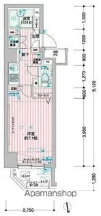 メインステージ浜松町【7階】の間取り
