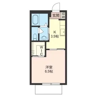 ロジュヴェールC【1階】の間取り