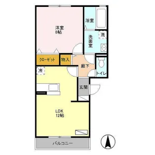 ヴェラハイツM【3階】の間取り