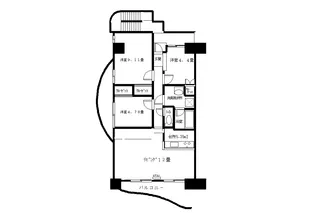 パインズマンション木更津【10階】の間取り