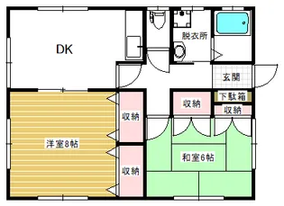 パステルハウス【1階】の間取り