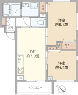 アウルKOMABA【2階】の間取り