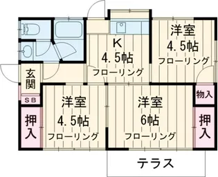 東京都国分寺市富士本1【一戸建】の間取り