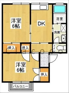 宮の前コーポ【1階】の間取り