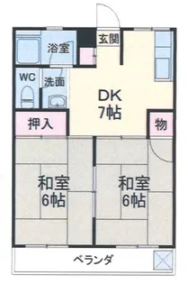 柳沢コーポラス【3階】の間取り